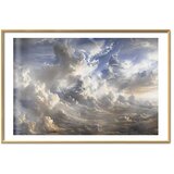  Plakat Golden Reflections on Clouds Announcing Dusk 60x40 Zlatni okvir s margom | shoptok.hr
