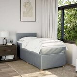 vidaXL Krevet s oprugama i madracem svjetlosivi 100x200 cm od tkanine | shoptok.hr