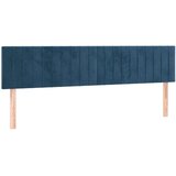vidaXL Krevet s oprugama i madracem tamnoplavi 160x200 cm baršunasti | shoptok.hr