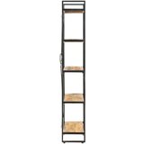 vidaXL knjižna omara 5-nadstropna 140x30x180 cm trden mangov les | Shoptok.si