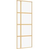  Drsna vrata zlata 76x205 cm prozorno ESG steklo in aluminij, (20983347) | Shoptok.si