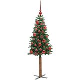  Mršavo božićno drvce Zelena 150 cm PVC i čvrsto drvo bora | shoptok.hr