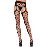 Leg Avenue Nogavice Diamond Black | Shoptok.si