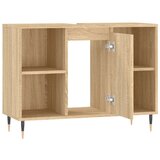  Kopalniška omarica sonoma hrast 80x33x60 cm inženirski les, (20801629) | Shoptok.si