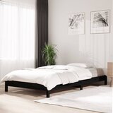 LEŽAJ crni 80 x 200 cm od masivne borovine | shoptok.hr