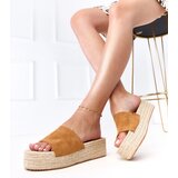  Brown platform espadrille slides Klody Cijene