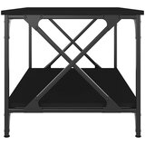 vidaXL Stolić za kavu crni 80x50x45 cm konstruirano drvo i željezo | shoptok.hr
