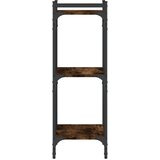  Regal za knjige s 3 razine boja hrasta 40 x 30 x 86 cm drveni | shoptok.hr