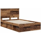  Krevetna konstrukcija s uzglavljem Staro drvo 120 x 200 cm | shoptok.hr