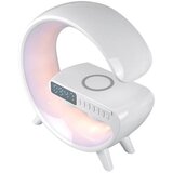 TIMMLUX Namizna RGB LED svetilka z brezžičnim polnilcem / bluetooth zvočnik / FM / USB / micro SD / AUX / ura /alarm | Shoptok.si