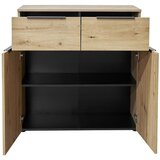 XORA komoda, črna, barve hrasta | Shoptok.si