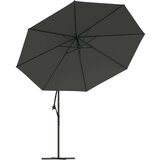  Konzolni suncobran s LED svjetlima i metalnom šipkom 350 cm | shoptok.hr