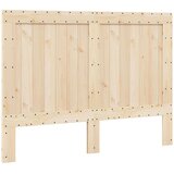  Okvir za krevet s uzglavljem sivi 140x200cm od masivne borovine | shoptok.hr