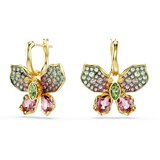 Swarovski Uhani 'Idyllia' rumena / zlata / zelena / roza | Shoptok.si
