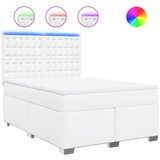 vidaXL Krevet s oprugama i madracem bijeli 140x200 cm od umjetne kože | shoptok.hr