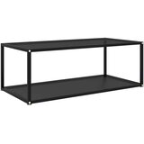  Stolić za kavu crni 100 x 50 x 35 cm od kaljenog stakla | shoptok.hr
