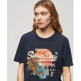 Superdry Majica 'Tokyo' kremna / marine / med / rdeča | Shoptok.si
