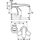 Hansgrohe 75050000 Vivenis podometna armatura za umivalnik | Shoptok.si