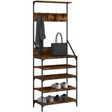 Stalak za odjeću i cipele boja hrasta 70x34x184 cm | shoptok.hr