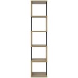 XORA REGAL 35/161/30 cm antracit, hrast artisan | Shoptok.si