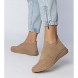 D/CEO marka niezdefiniowana Beige low heel pumps with rhinestones Cahes | Shoptok.si