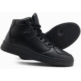 Ombre men's insulated sneaker boots with high upper - black