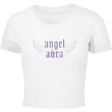 Mister Tee Women's short T-shirt Angel Aura white Cene