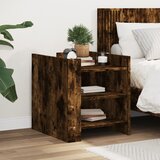 vidaXL Noćni ormarić dimljena boja hrasta 45x50x50cm konstruirano drvo | shoptok.hr