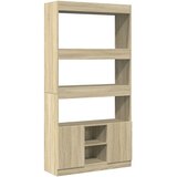  Visoka komoda boja hrasta sonome 92x33x180cm konstruirano drvo | shoptok.hr