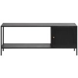 Unique Furniture Crna metalna polica za knjige 120x47 cm Malibu - Cijene