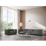 Makamii Siv žameten fotelj Ekahi – | Shoptok.si