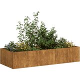 vidaXL Sadilica boja hrđe 200x80x40 cm od pohabanog čelika Cijene