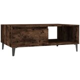  Stolić za kavu dimljena boja hrasta 90 x 60 x 35 cm drveni | shoptok.hr
