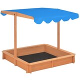 Furnova Peskovnik z nastavljivo streho les jelke 115x115x115 cm, (21925737) | Shoptok.si