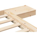 vidaXL Krevetni okvir s noćnim stolićima 90x190cm od punog drva | shoptok.hr