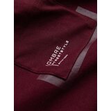 Ombre Men's cotton t-shirt with pocket - maroon | Shoptok.si