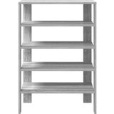 vidaXL Regal za čevlje siva sonoma 60x30x98 cm inženirski les | Shoptok.si