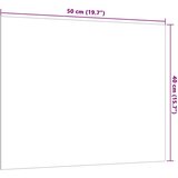  Zidna magnetna ploča bijela 50 x 40 cm od kaljenog stakla | shoptok.hr