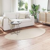  Tepisi Bež Poliester 100 x 200 cm Akcentni Tepih Ovalni | shoptok.hr