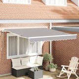vidaXL avtomatska retraktibilna tenda svetlo siva 300x250 cm, tenda za zamenjavo tkanine za okvir 3x2.5 m svetlo siva Cene