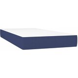 Krevet box spring s madracem LED plavi 90x200 cm od tkanine | shoptok.hr