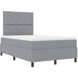 Krevet s opruga kutije Svjetlosiva 120 x 190 cm tkanina | Eponuda.com