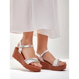 Resti Women's wedge sandals with rhinestones and glitter Aurora Glow Cijene