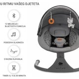 Kinderkraft Električna gugalnica LUMI 2, Dark Grey | Shoptok.si