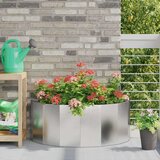  Cvetlično korito srebrna 90 x 45 x 35 cm Nerjaveče jeklo, (5000207608) | Shoptok.si