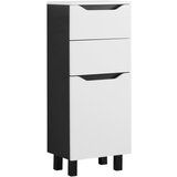 Mömax Spodnja Omarica Wave Ii V Črni/beli Barvi | Shoptok.si