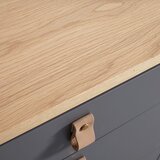 Bessagi Home retro komoda lena, hrast, siva | Shoptok.si