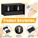 KLIGHTEN 24 W LED stenska svetilka z nastavljivim svetlobnim kotom - set 2 kosa | Shoptok.si