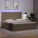  s prostorom za pohranu s LED-om Kapućino 180 x 200 cm | shoptok.hr