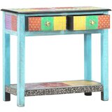  Ručno obojeni konzolni stol 80x35x75 cm od masivnog drva manga | shoptok.hr